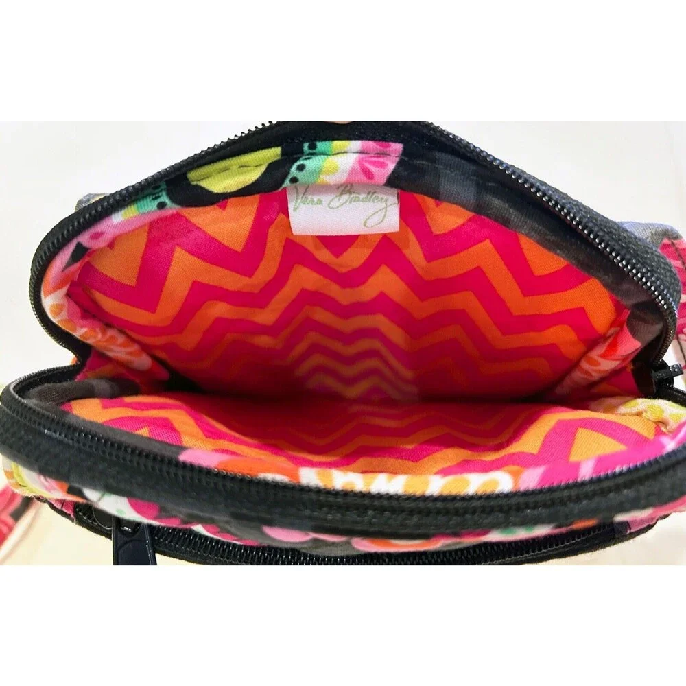 Vera Bradley Mini Hipster Crossbody Bag Ziggy Zinnias Pattern